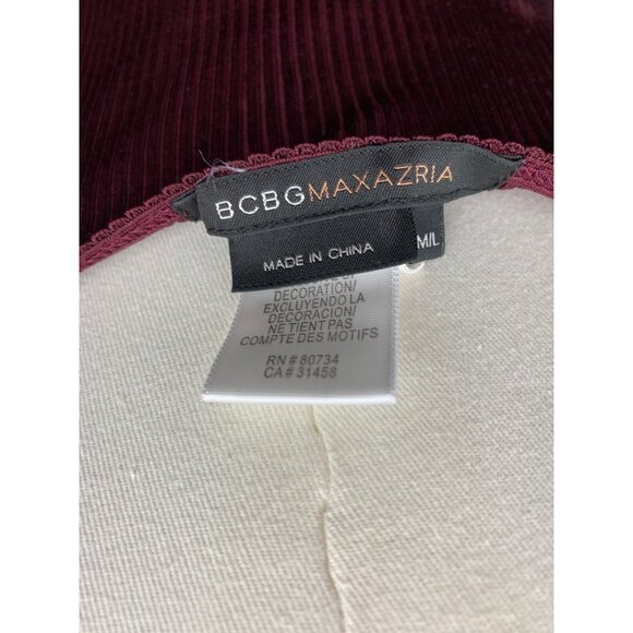 Women’s BCBG Maxazria Maroon Silk TankTop Size M/L - Picture 6 of 8